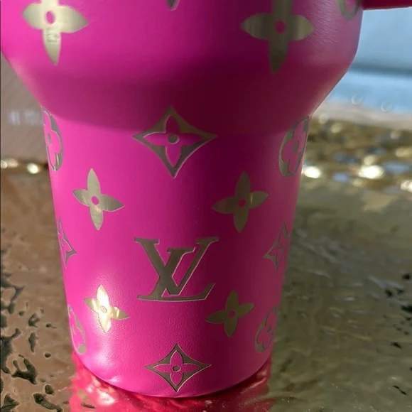 Stanley Pink and Gold Accent Tumbler - Picture 3 of 5